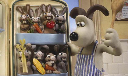   :  - (Wallace & Gromit: The Curse of the Were-Rabbit)